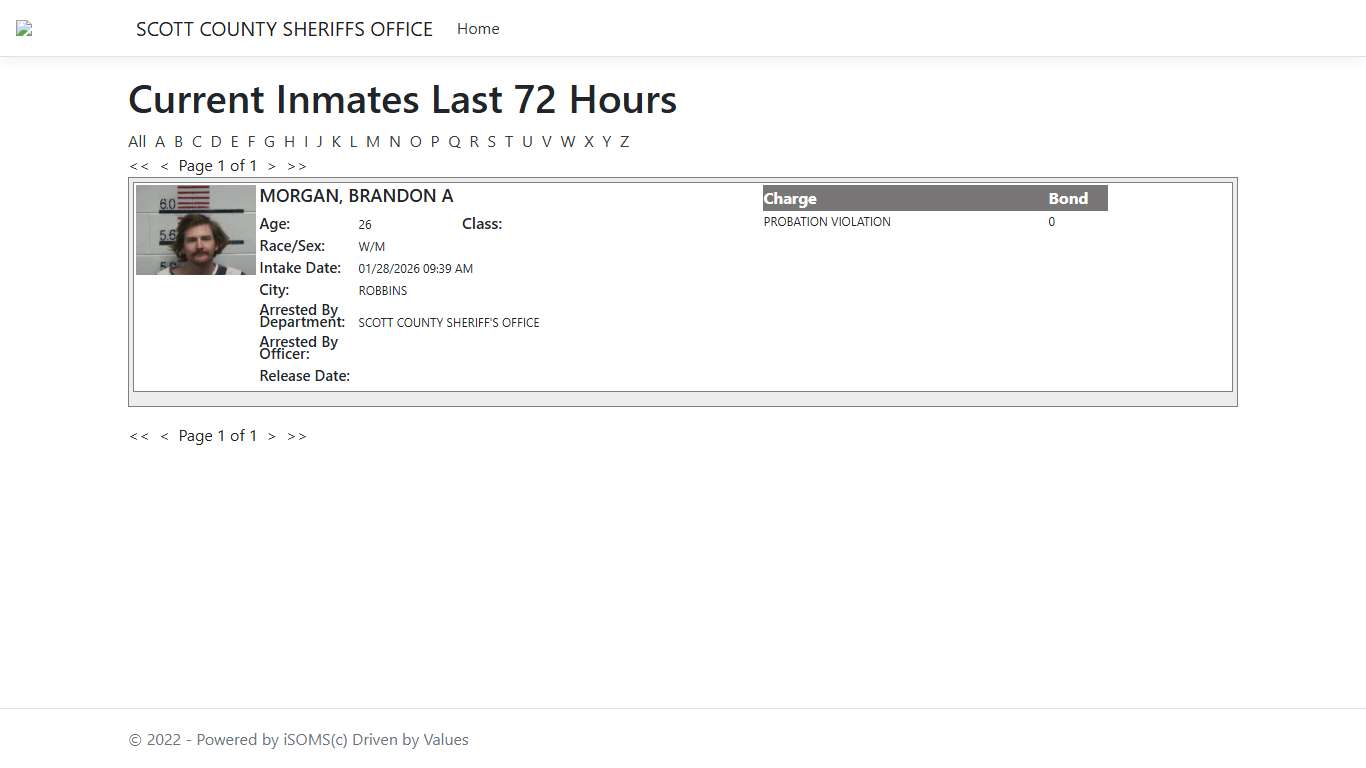 Inmates - ISOMS Portal